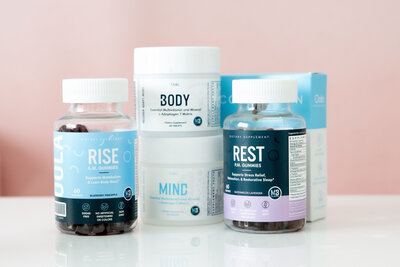 Oola supplement collection for rest rise body and mind