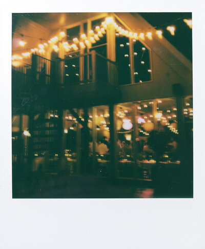 documentary style wedding polaroid