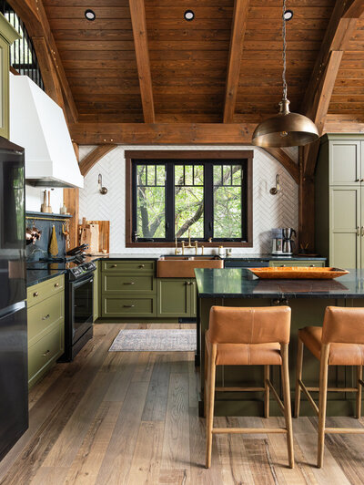 Rustic modern cabin living 