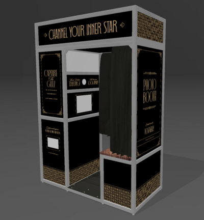 Roaming Traveler selfie photo booth  for wedding