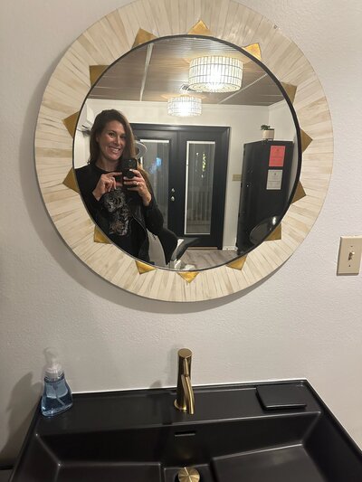 Interior view of ARCHED Coastal microblading studio in Gulf Shores, Alabama.