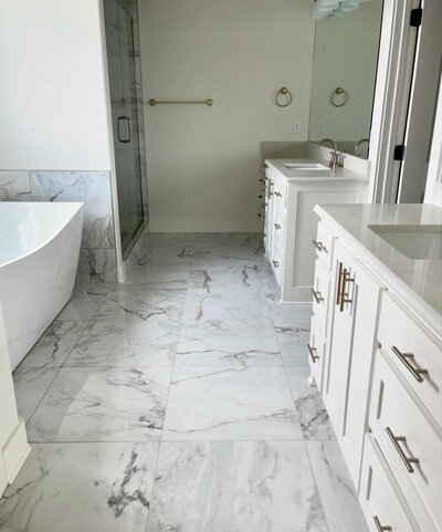White marble tile