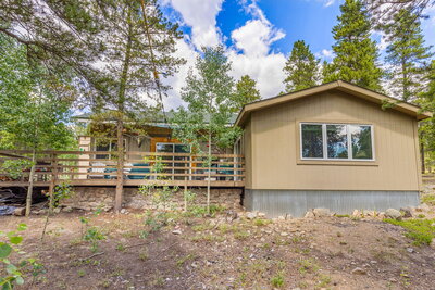outdoor view of colorado rental cabin