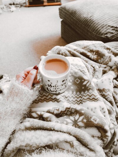 Cozy with coffee