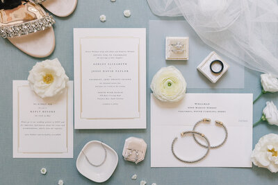 South Carolina Wedding Photographer | Invitation suite for wedding day detail photos