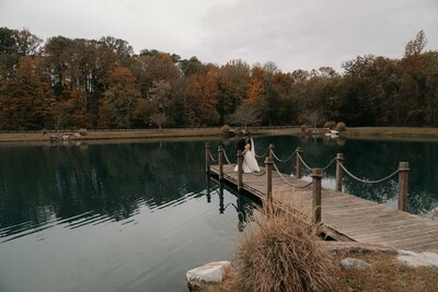 Dance party for the Bride and her Bridesmaids at Lake House at Bulow in Charleston SC 