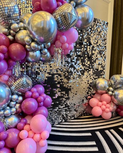 sequin backdrop for party decor