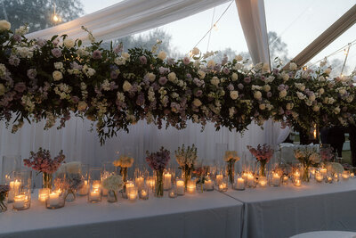 Tented Candlelit Reception in Alys Beach at Central Park