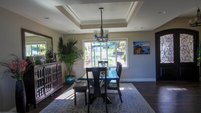 Featuring custom bookshelves, ceiling wallpaper, and furniture selection designed by Just Design Resources