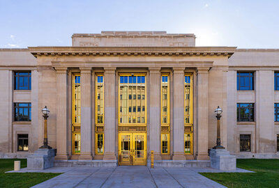 front of the wyoming supreme court building