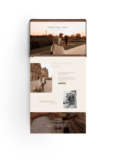 Showit website template voor fotografen