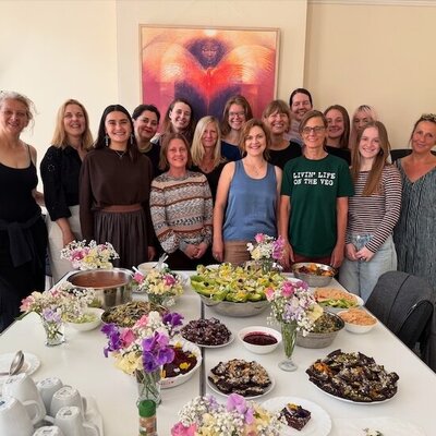 Naturopathic Nutrition Students studying living food preparation.