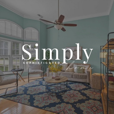 Brand photography for home stager Simply Home – professional interior branding photo Williamsburg VA