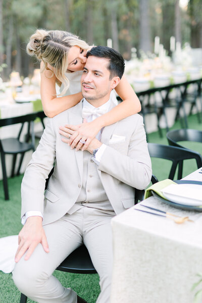Bride and groom have private moment at San Francisco City Hall before eloping