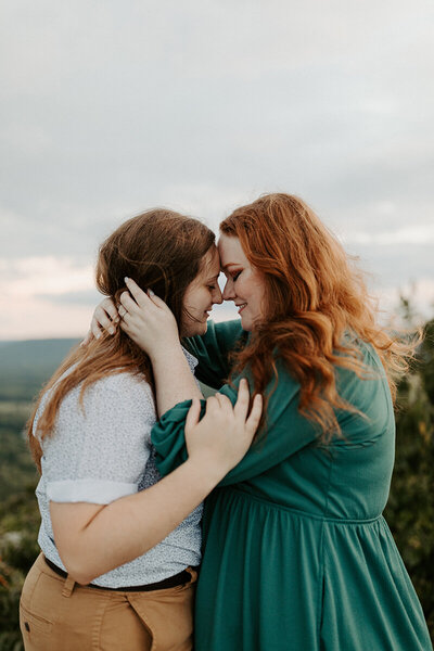 Arkansas Engagement Photographer. LGBTQ+ Friendly Arkansas Photographer. Lesbian couple. Petit Jean State Park Arkansas.