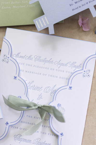 Sweet and colorful custom lettered envelopes by Lewes Lettering Co.