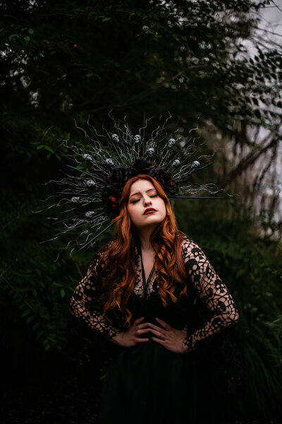 halloween themed women's photo