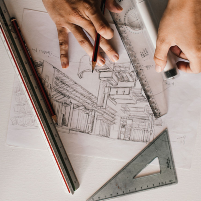 blueprint for architectural firm