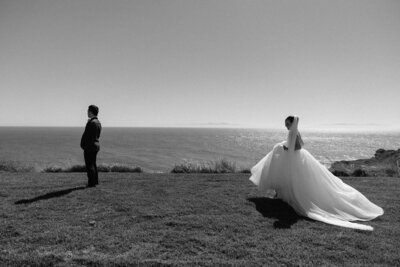 Ocean view wedding at Catalina View Gardens in Palos Verdes, California - 6