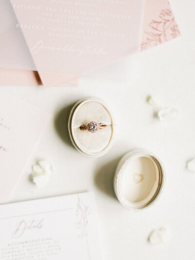 Wedding ceremony set up