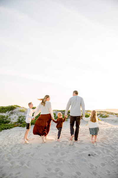 family photos in la jolla at sunset