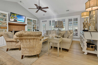 Living Room Interior -  Edisto License to Chill - An Edisto Beach Vacation Rental