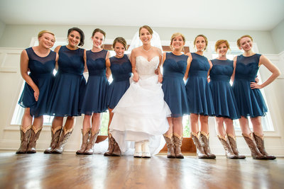 Photo of Maryland wedding bridal party
