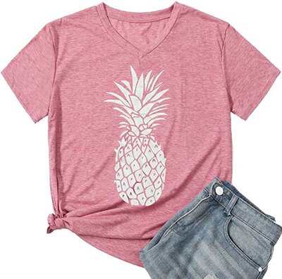 pink pineapple shirt for women