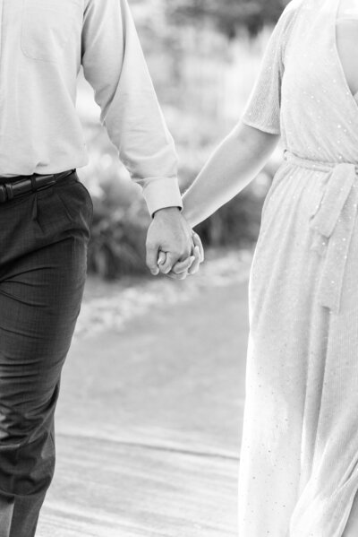 couple holding hands by Wedding Photographer in Indianapolis Courtney Rudicel