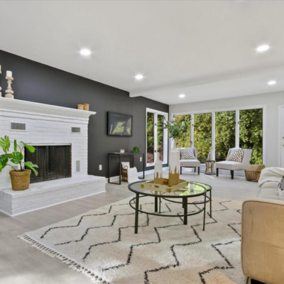 Living room after house staging
