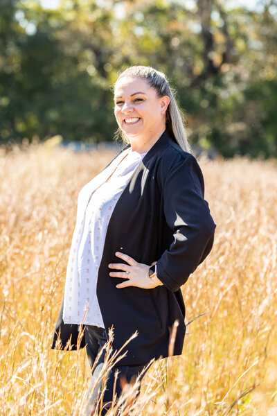 Candice Faircloth, Office Manager posing for a mug shot
