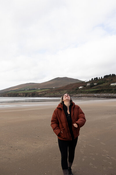 photographer on Ireland coast