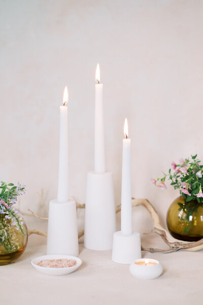 Cylinder Taper Candle Holder for Home or Wedding Decor