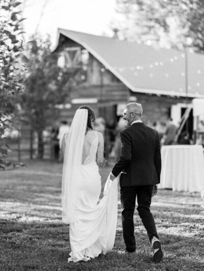 A couple shares an intimate moment at their Lodge at Breckenridge wedding.