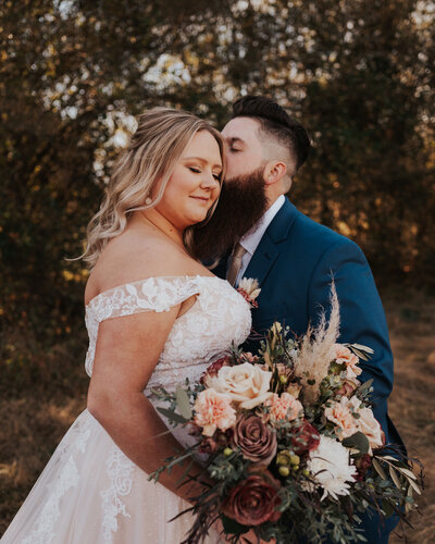 Glowing bridal glam and half up style for our northeast Georgia bride. Bringing on location hair styling and makeup artistry.