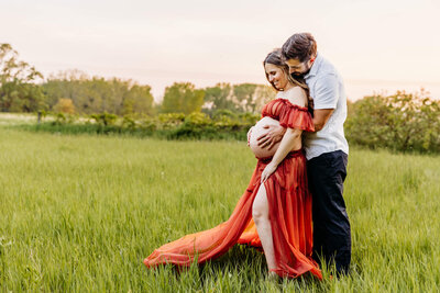 gorgeous expecting mom  feeling empowered during her maternity photo session