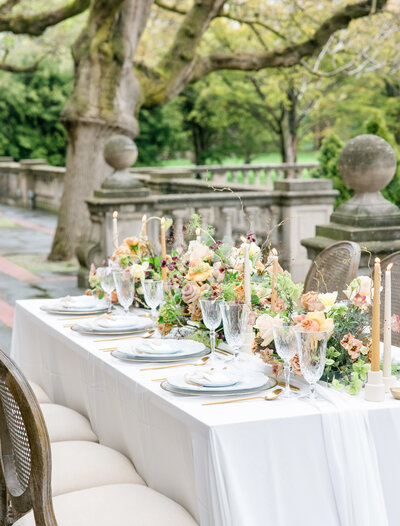 Fine Art Wedding Table In The Gardens