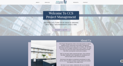 Custom Website, Branding and SEO for CCS Project Management by Amy Loves Websites
