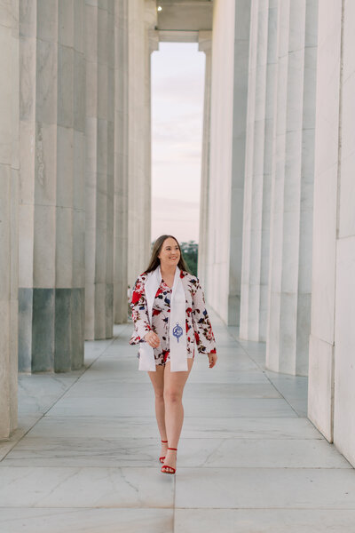 A bride and groom share their first kiss at a lavish cathedral 