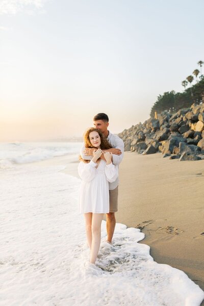 Engagement photography on the beach