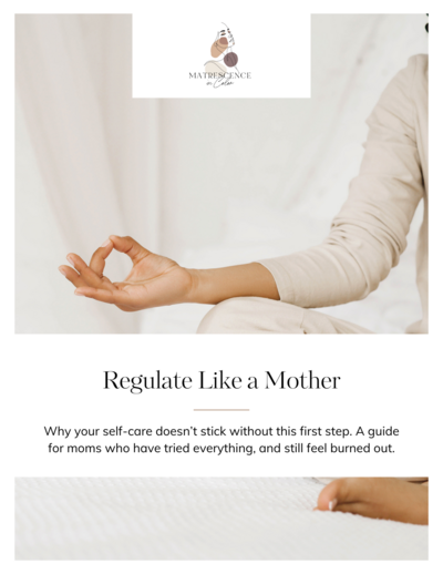 Why your self-care doesn’t stick without this first step. A guide for moms who have tried everything, and still feel burned out.