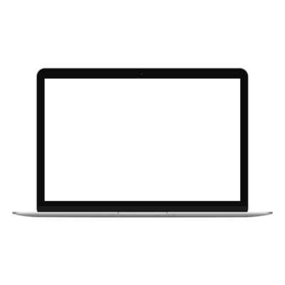 MacBook sur fond transparent