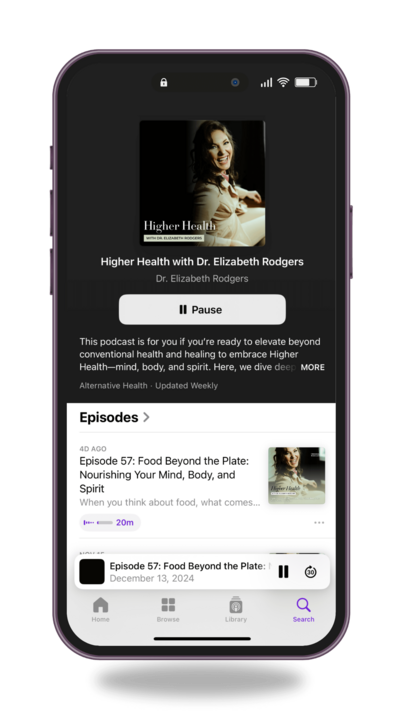 higher health podcast mockup