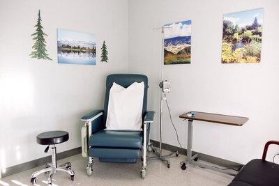 Clean private suite in Nevada Infusion Office