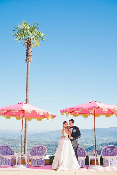 Colorful Wedding in Wine Country
