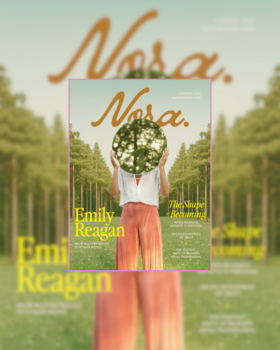 Cover design of Nora. Magazine Issue 001