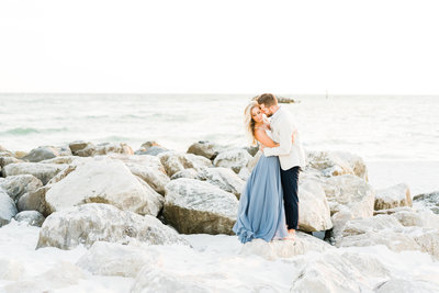 Engagement photoshoot at beach in Alabama