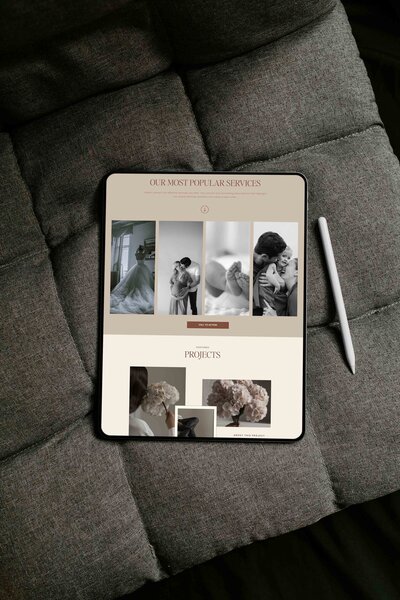 Photography Website Ipad