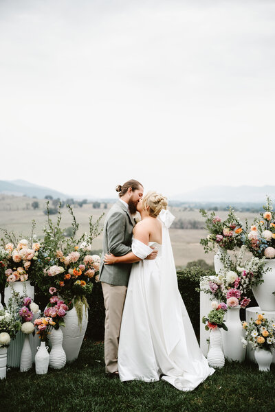 Rainy day Wedding photography at Brown brothers Winery