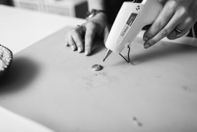 Pouring wax seal by The Paper Vow